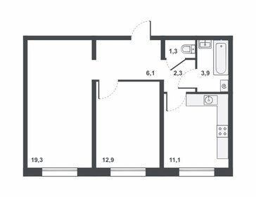 58,3 м², 3-комнатная квартира 5 299 000 ₽ - изображение 125