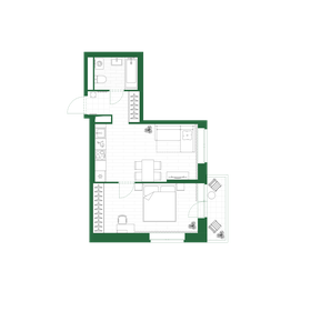 32,3 м², 1-комнатная квартира 4 100 000 ₽ - изображение 38