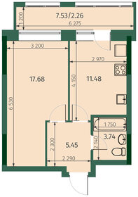 42,1 м², 1-комнатная квартира 9 636 320 ₽ - изображение 48