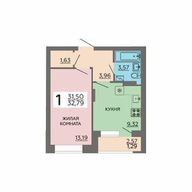 32,2 м², 1-комнатная квартира 3 700 000 ₽ - изображение 77