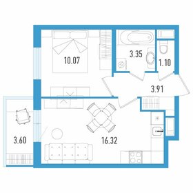 34,2 м², 1-комнатная квартира 7 079 400 ₽ - изображение 14