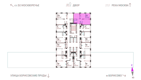 57,1 м², 2-комнатная квартира 25 741 022 ₽ - изображение 26