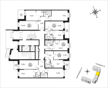 45,7 м², квартира-студия 8 500 000 ₽ - изображение 66