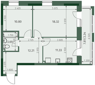 54,7 м², 2-комнатная квартира 10 360 000 ₽ - изображение 8