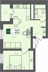48,3 м², 1-комнатная квартира 6 210 000 ₽ - изображение 24