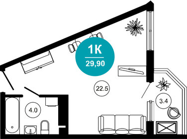 64 м², 1-комнатная квартира 13 200 000 ₽ - изображение 74