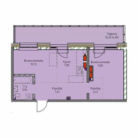 45,2 м², 2-комнатная квартира 7 400 000 ₽ - изображение 26