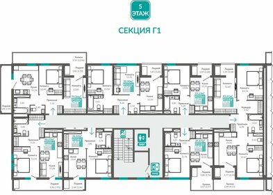 49,3 м², 2-комнатная квартира 7 118 000 ₽ - изображение 32