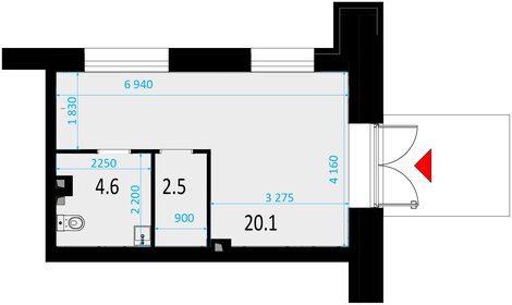 27,4 м², торговое помещение - изображение 5