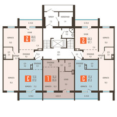 Квартира 57,1 м², 2-комнатная - изображение 2