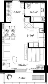 32 м², квартира-студия 5 126 400 ₽ - изображение 30