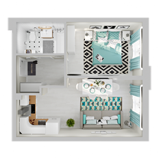 Квартира 37,6 м², 1-комнатная - изображение 3