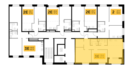 69,6 м², 3-комнатная квартира 12 490 000 ₽ - изображение 80