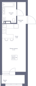 30,2 м², квартира-студия 7 900 000 ₽ - изображение 115