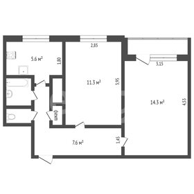 Квартира 42,4 м², 2-комнатная - изображение 4