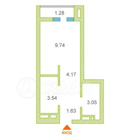 Квартира 22,6 м², студия - изображение 1