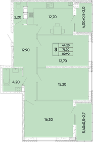 80,7 м², 3-комнатная квартира 8 481 570 ₽ - изображение 69