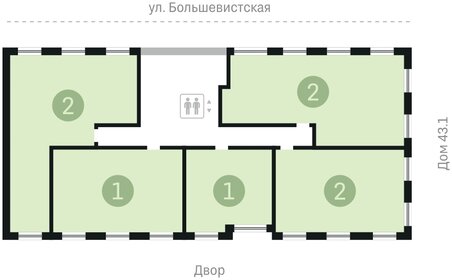 36,9 м², 1-комнатная квартира 6 800 000 ₽ - изображение 84