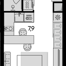 Квартира 30,1 м², 1-комнатная - изображение 2