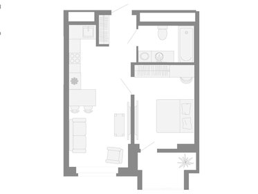 Квартира 40 м², 2-комнатная - изображение 2