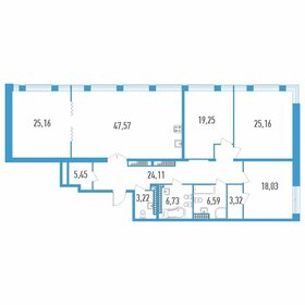 Квартира 184,6 м², 4-комнатная - изображение 1