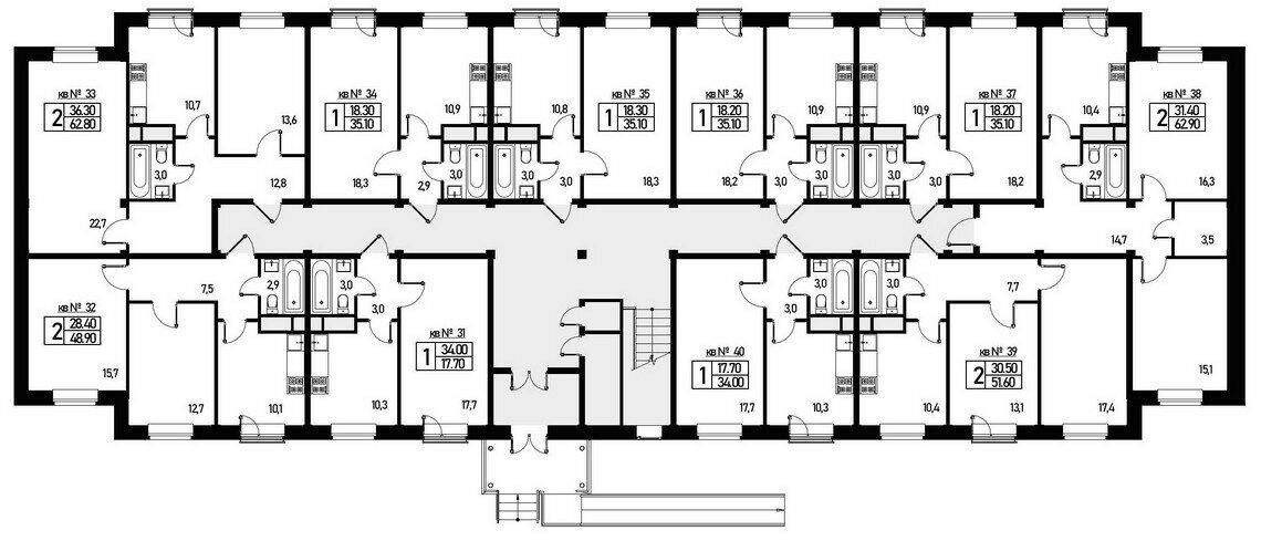 53 м², 2-комнатная квартира 8 731 910 ₽ - изображение 7