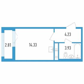 Квартира 23,9 м², студия - изображение 1