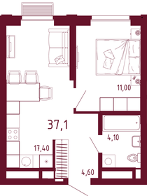 37,3 м², 1-комнатная квартира 8 797 982 ₽ - изображение 78