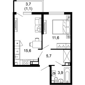 37,9 м², 1-комнатная квартира 15 652 700 ₽ - изображение 65