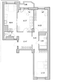 92,3 м², 3-комнатная квартира 17 025 000 ₽ - изображение 52