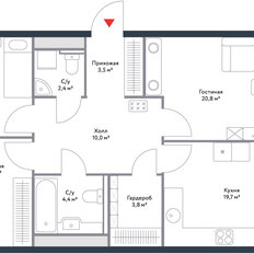 Квартира 93,9 м², 3-комнатная - изображение 1