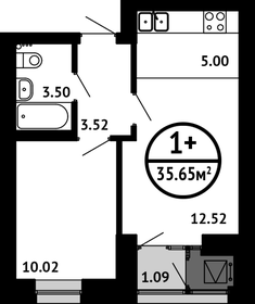 37,8 м², 1-комнатная квартира 4 990 000 ₽ - изображение 41