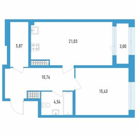 51,4 м², 1-комнатная квартира 13 500 000 ₽ - изображение 11