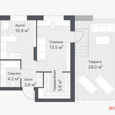 Квартира 38,2 м², 1-комнатная - изображение 4