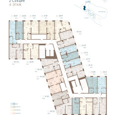 Квартира 44,6 м², 1-комнатные - изображение 3