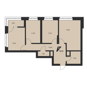 74,7 м², 3-комнатная квартира 11 017 901 ₽ - изображение 55