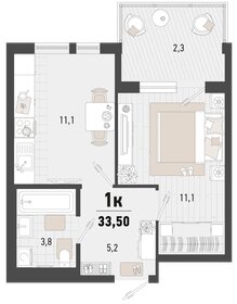 33,9 м², 1-комнатная квартира 9 610 650 ₽ - изображение 11