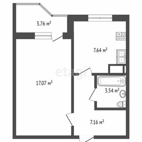 37,2 м², 1-комнатная квартира 4 180 000 ₽ - изображение 13