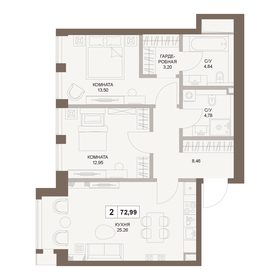 109 м², 4-комнатная квартира 34 500 000 ₽ - изображение 127