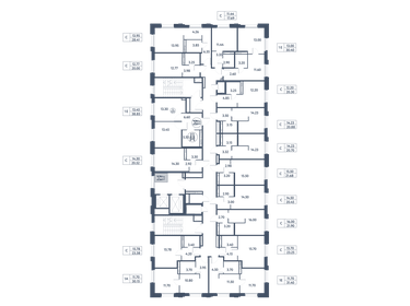 38,8 м², 1-комнатные апартаменты 9 354 939 ₽ - изображение 20