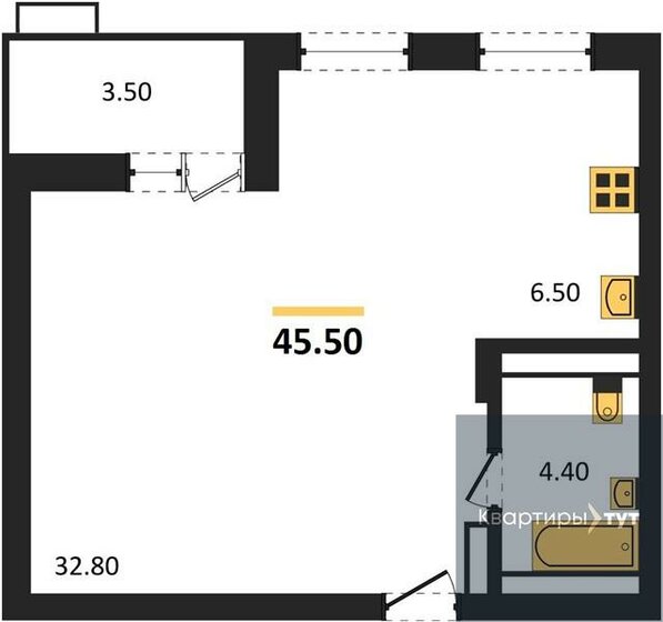 39,6 м², 1-комнатная квартира 5 977 712 ₽ - изображение 9