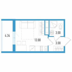 Квартира 20,3 м², студия - изображение 1