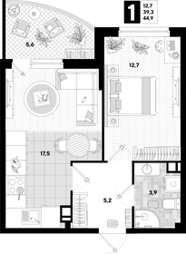 103,8 м², 1-комнатная квартира 12 673 000 ₽ - изображение 80