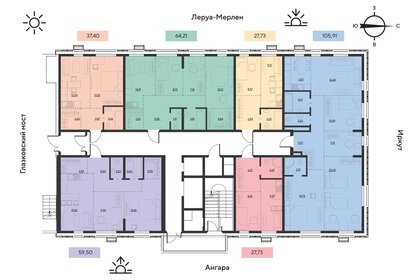 Квартира 64,2 м², 1-комнатная - изображение 2