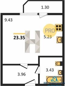 Квартира 23,5 м², студия - изображение 5