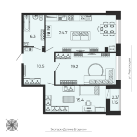 81 м², 3-комнатная квартира 13 700 000 ₽ - изображение 78