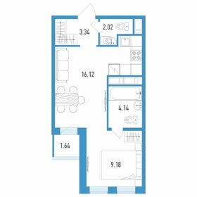 Квартира 35,6 м², 1-комнатная - изображение 1