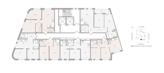 71,5 м², 2-комнатная квартира 12 830 000 ₽ - изображение 24