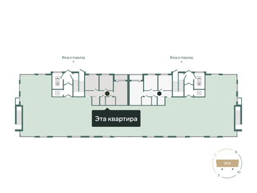 66,5 м², 2-комнатная квартира 7 370 000 ₽ - изображение 29