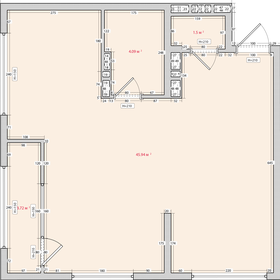 Квартира 54,2 м², 2-комнатная - изображение 1